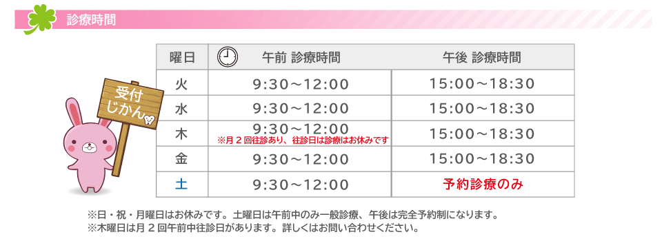 診療時間表